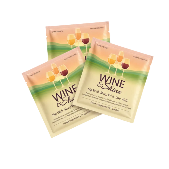 Wine & Shine single-serve packet